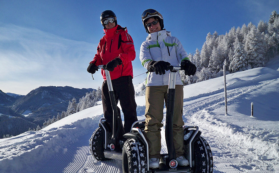 Try the unique SEGWAY even in the snow