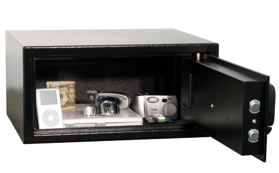 Large electronic safes and Laptop